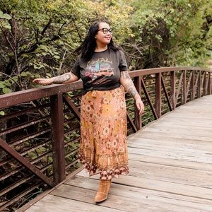 Spell x free people buttercup maxi skirt